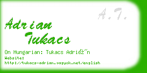 adrian tukacs business card